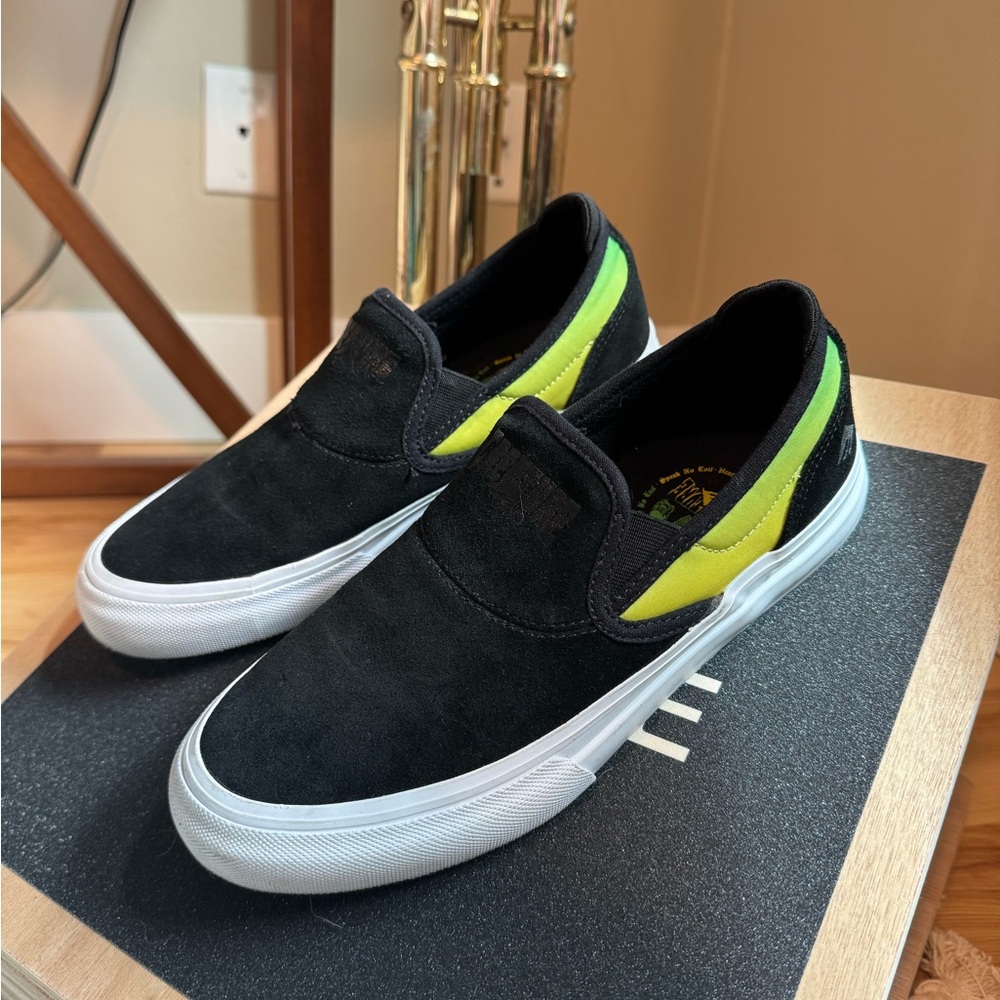 Emerica Black and Yellow Skate Sneakers